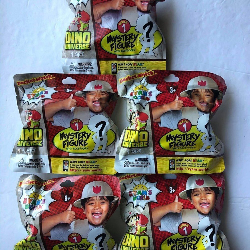 Ryan's World Dino Universe Series 1 Blind Bags Lot of 5